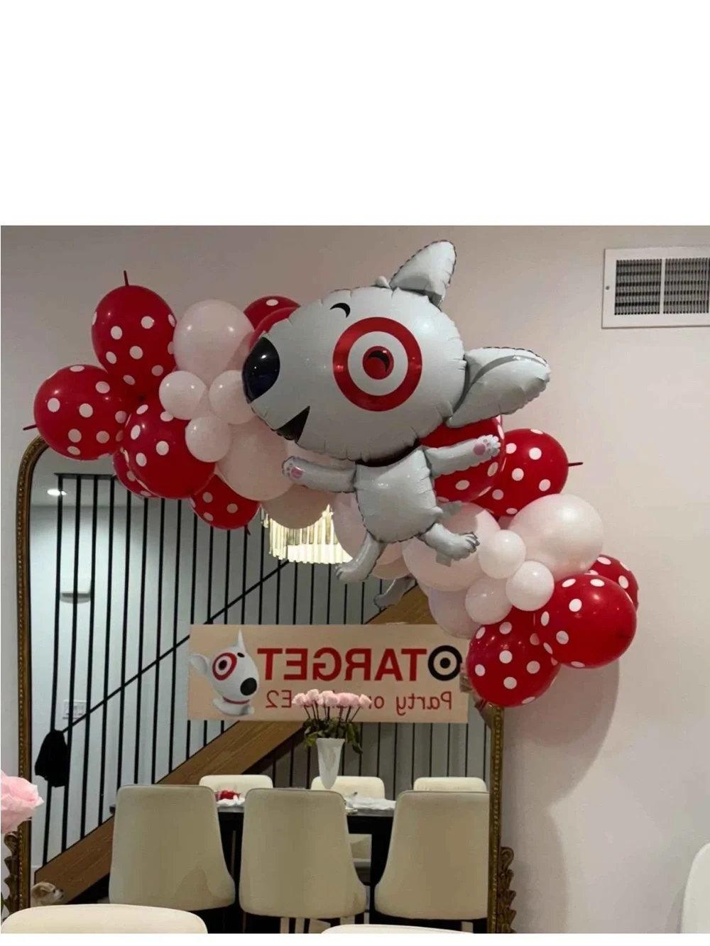 🔵 Target Bullseye Dog Shaped Foil Balloon - Spritz™ NEW